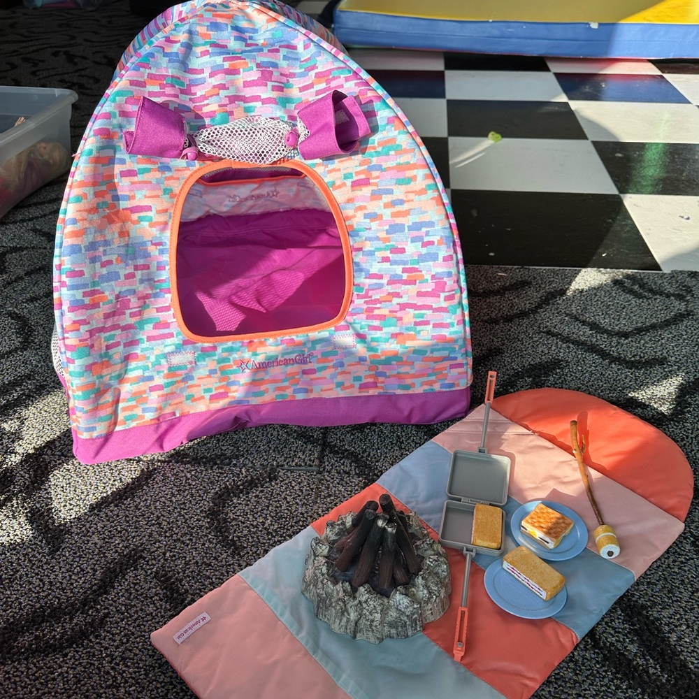 American Girl Camping set